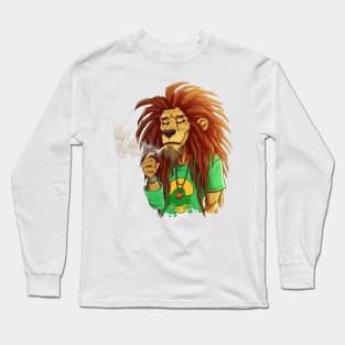 420 Tuxedo Rastafarian Lion Long Sleeve T-Shirt